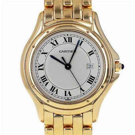 women watch cartier|cartier watch women's pre owned.